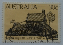 Australian Letter Sales Stamps 1984 Australia Day 1-1: Captain Cooks Cabin