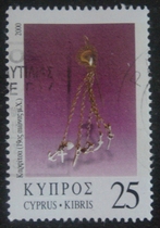 Cyprus letter stamps 2000 Jewelry 12-4