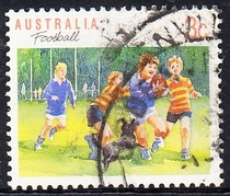 Australian Letter Marketing Stamps 1989-94 Sports Australian Rules Football