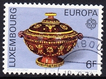 Luxembourg letter stamps 1976 Europa Handicrafts 2-1