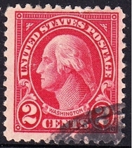 U.S. Letter Sales Stamp 1923 George Washington (2C)