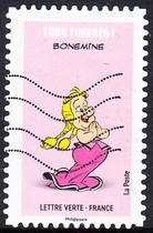French letter stamps 2019 Comic Asterix character 12-6