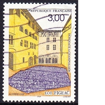 French Letter Marketing Stamp 1999 Tourism Place Ecritures Figeac 1-1
