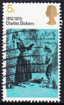 British Letter Marketing Stamps 1970 Literary Anniversary 5-3: David Copperfield