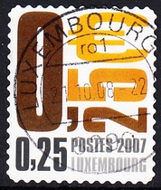 Luxembourg Letter Sales Stamps 2007 General Mail Postocollants 8-2