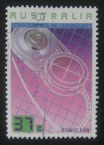 Australian Letter Marketing Stamps 1987 Technological Achievements 4-1: Bionic Ears