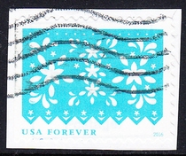 American Letdown Stamps Cut in Color 10-5 Celebrates 2016: Blue (Star)