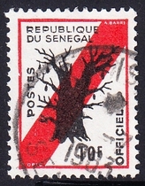Senegal Letter Sales Stamps 1966 Official Stamps 8-3: Baobab