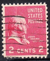 United States Letter Sales Stamps 1938 General Mail Presidents 32-4: John Adams