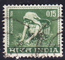 Indian Letter Marketing Stamp 1965 Agriculture Tea Picking
