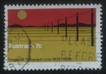 (Special offer) Australian Letter Sales Stamps 1972 100 Years of Overland Telegraph Line 1-1