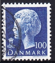 Danish Letter Sales Stamps 1974-81 Queen Margrethe II (160 Ore 2)
