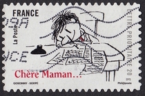 French Letter Marketing Stamp 2009 Comic Naughty Nicholas 14-12