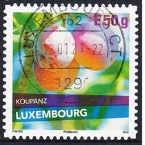 Luxembourg letter stamps 2018 Luxembourg prunes 5-2