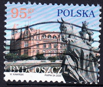 Polish Letter Marketing Stamps 2020 City Landmarks Bydgoszcz