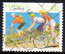 (Special Offer) Australian Letter Sales Stamps 1989-94 Sports Cycling (no teeth on top)