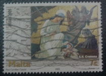 Malta Letter Sales Stamps 2005 Christmas 4-1: The Nativity of Jesus
