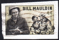 U.S. Letter Marketing Stamp Cutting 2010 Cartoonist Mauldin 1-1