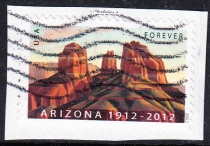 U.S. Letter Marketing Stamp Cutting 2012 Arizonas 100th Anniversary 1-1