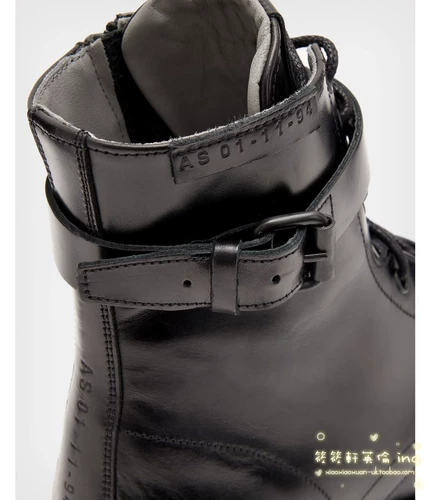 Британцы приобрели прямую почту All Saints 23 -Year Spring Brade Buckle Pure Leather Men's Boots 2.28
