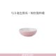 Ezicok Hàn Quốc Gradient Rice Rice Bát Dish Bộ dao kéo Bộ đĩa dễ thương Mì tô màu hồng - Đồ ăn tối