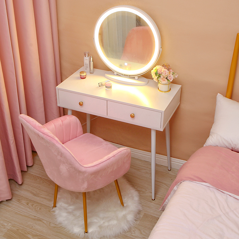 Nordic solid wood drawer makeup table simple net red dressing table small apartment dressing table bedroom ins dressing table