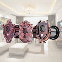 Anti-theft door cat eye door mirror with doorbell two-in-one home surveillance anti-peep door hole plastic entry European door eye