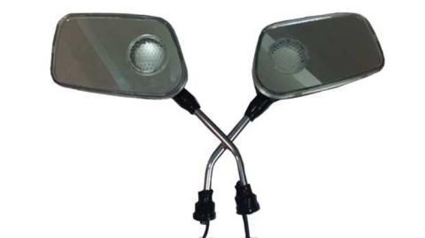 Gương chiếu hậu xe máy âm thanh với báo động mp3 sửa đổi loa siêu trầm loa chống nước 12 v điện xe gương khóa điện tử xe máy