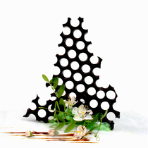 Round shape hole sugar art honeycomb chocolate grid food grade silicone creative Mold Hotel cake sweet embellishment