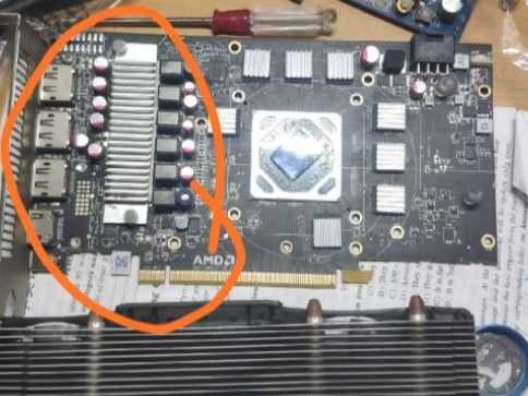 Dylan RX580 graphics card power supply MOS radiator custom-made