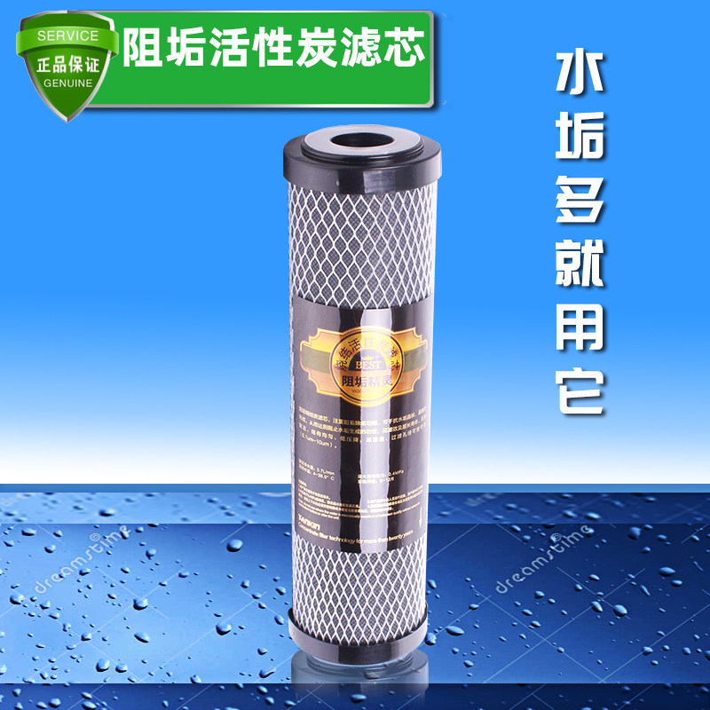 Filter scale filter element water alkali white crystal water heater descaling accessories 10 inch universal water purifier activated carbon