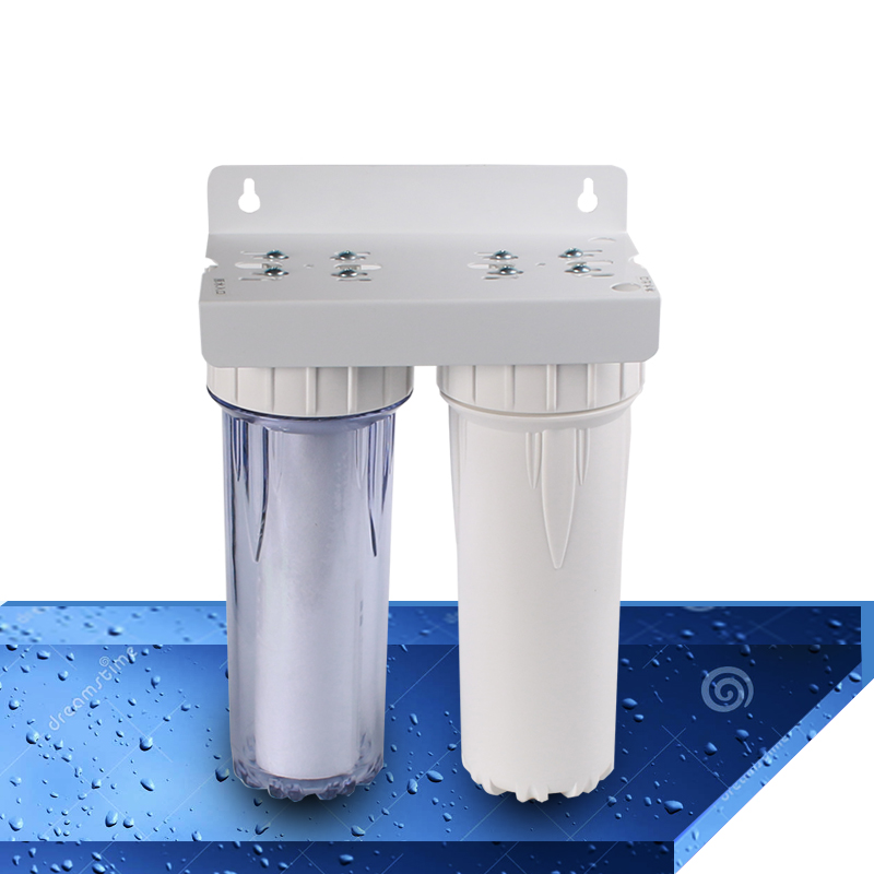 Transparent 4 sub-connector 2 sub-connector Home Double level Water quality purifier Filter Sediment Iron Rust Peculiar Smell Fish Tank