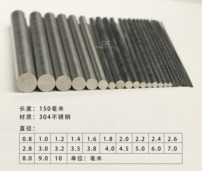 Steel Core Winding Rod, Steel Core Coil, Wire Winding Rod, 304 Stainless Steel Jewelry Tool, Coil Forming Rod