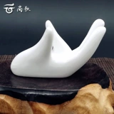 6 отверстий 12 отверстий Овальный Будда Рука держит белый керамический гуньян белый фарфоровый фарфор