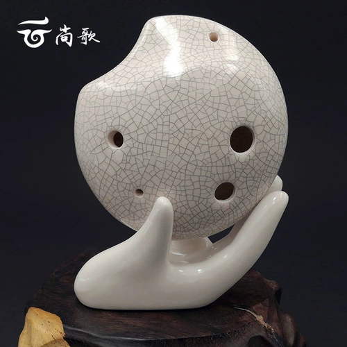 Yunshang Ge Toueo 6 -отверстие звук C -Tune круглый синий трещины ученики дети, чтобы начать первые шесть -ямыр