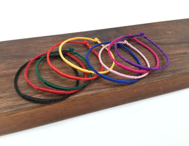 [Net] Năm ban đầu của hòa bình Dây đeo tay Handmade King Kong Vòng đeo tay Vòng tay Vòng tay Cặp đôi Vòng chân - Vòng chân lắc chân vàng tây