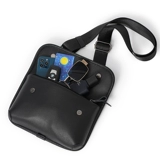 Качественная кожаная нагрудная сумка, небольшая сумка, сумка на одно плечо для отдыха, рюкзак, в корейском стиле, из натуральной кожи