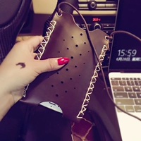 Vintage handmade crazy crazy PU leather phone phone bag Phiên bản Hàn Quốc của nam và nữ túi nhỏ dây buộc túi điện thoại di động túi treo vai túi thủy triều túi xách công sở nữ