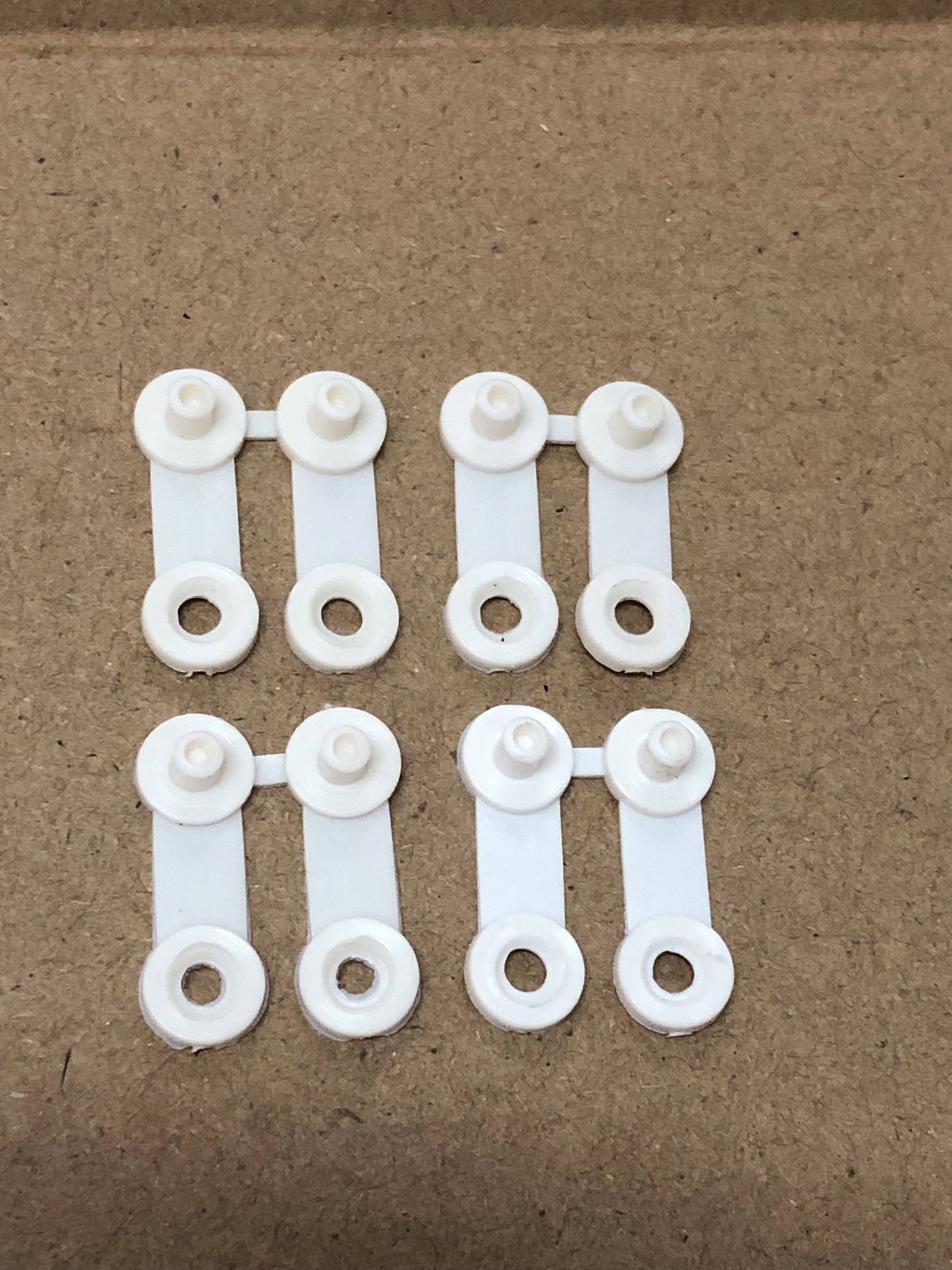 Silver flute braiding braiding braiding machine white florica buckle (4PCS)