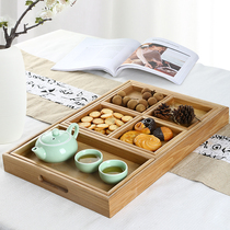 Woody fruit tray snacking tray minimalist modern dry fruit box Score Creative Living Room Candy Pan Home Fruit Pan Nordic