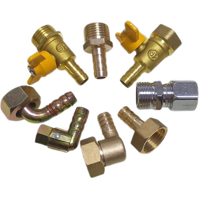 All copper pagoda head gas pipe natural gas stove gas water heater universal joint elbow 4 minutes inner wire green head