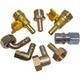 All copper pagoda head gas pipe natural gas stove gas water heater universal joint elbow 4 minutes inner wire green head