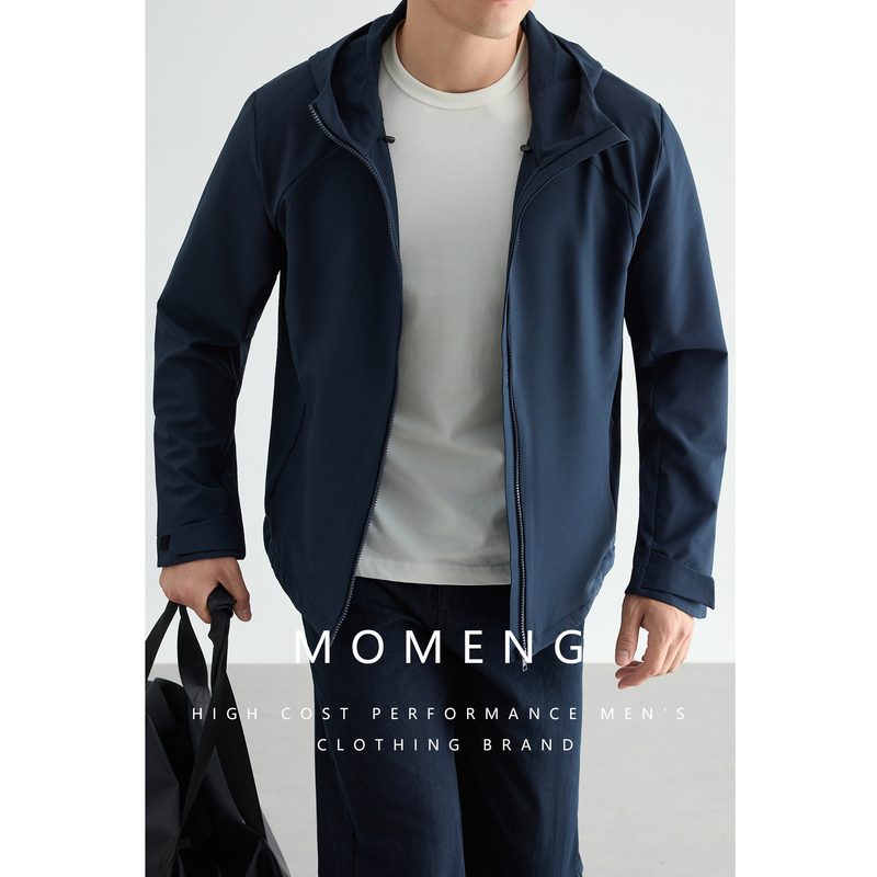 [Traveler Series] Momeng Lightweight Hooded Windproof Men's Jacket Outdoor Sports Coat Spring and Autumn Style