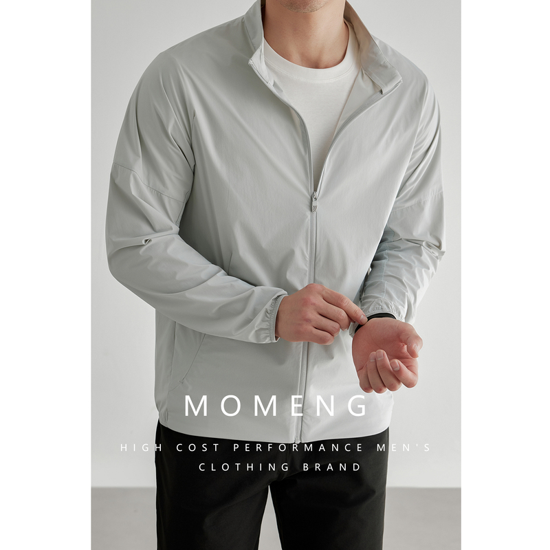 【Sun Protection Upf50+】Versatile and Durable Summer Breathable Business Commuting Men's Stand Collar Skin Jacket Lightweight Jacket 【Sun Protection Upf50+】Versatile and Durable Summer Breathable Business Commuting Men's Stand Collar Skin Jacket Lightweight Jacket