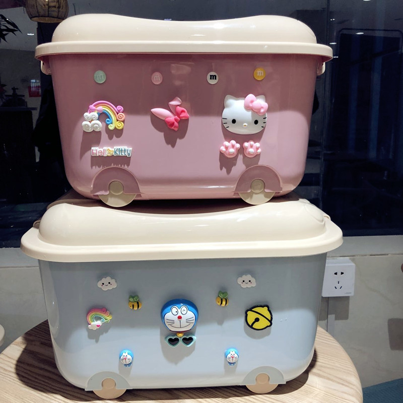 Cartoon King Kids Toy Storage Box Plastic Snack Storage Box Baby Clothes Tidying Box Storage Box