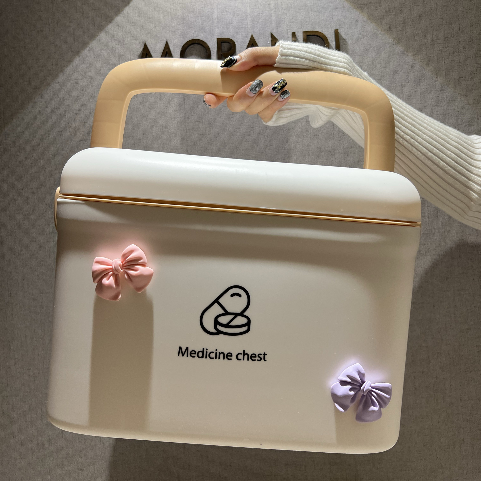 Medicine Box Home Dress Home Large Capacity Multilayer compartment Compartment Containing box Dormitory Small Portable Medical Box-Taobao