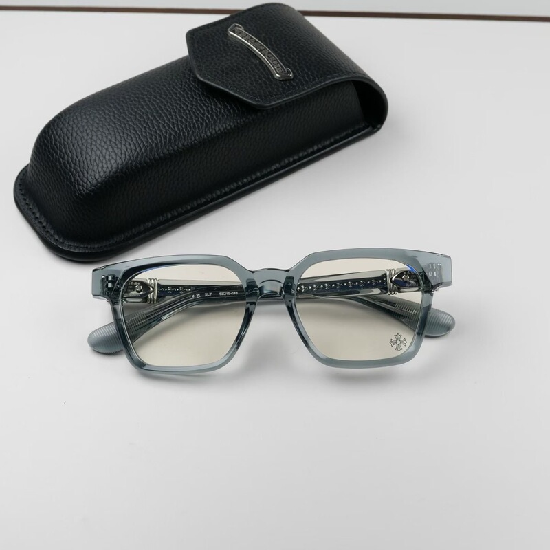 American Trendy Brand Crow Plate 925 Silver Eyeglass Frame Square Frame Celibussy Unisex Prescription Glasses