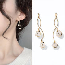 Hong Kong (designer) RVY 2021 new earrings female long earrings light luxury niche earrings earrings tide