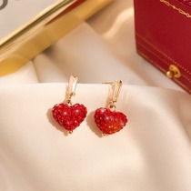 Hong Kong (designer) RVY 2021 New Tide drill advanced feel earrings female summer light luxury niche ear jewelry