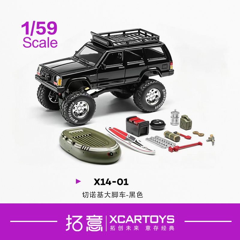 Tuoyi Cherokee Bigfoot Black Off-Road Jeep X14-01 Alloy Car Model Tuoyi Cherokee Bigfoot Black Off-Road Jeep X14-01 Alloy Car Model